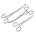 DDP Set of 3 Curved HEMOSTAT Forceps Locking Clamps 5