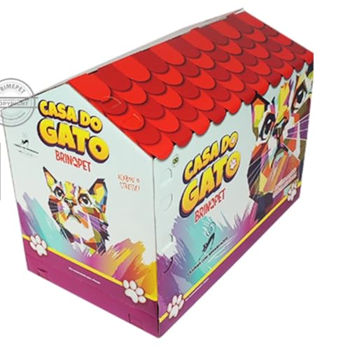 Arranhador Para Gato Casa E Diversão Garantida Brinquedo Pet Antiestresse Brinqpet