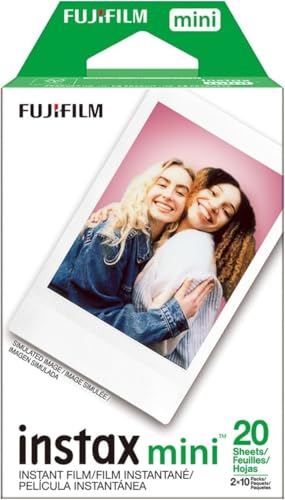 Fujifilm Instax Mini Camera Film: 20 Shoots Total, (10 Sheets x 2) - Included Hanging Photo Album for 10 Photos & Premium Microfibre Cloth for Perfect Picture Quality - image 2
