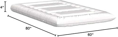 Miniatura 133 de Colchón futón japonés de piso gris constelación, de piso tatami, portátil, para acampar, para niños, sofá cama plegable enrollable con protector de