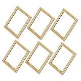 Marcos de madera para manualidades: este marco de madera para álbumes es un bonito accesorio para pintar y será un regalo práctico para familiares, amigos o compañeros. también sirve como marco para fotos en miniatura