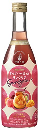 ギュギュッと搾ったサングリア ピーチ&マンゴーMｉｘ [ ロゼワイン 甘口 日本 400ml×12本 ]