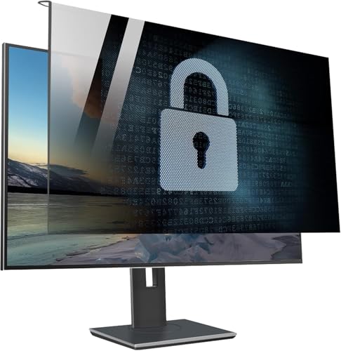 TBLOTYD Computer Privacy Screen Filter, Easy to Insta and Remove Hanging Screen Protector, Reinforced Acrylic Anti Peep Privacy Film, Suitable for Library,23/24in 540x340mm