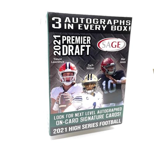 2021 SAGE Hit Premier Draft High Series Football BLASTER box