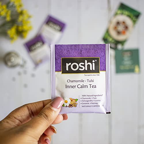 Image of Roshi Inner Calm Tea | 25 Bags | Calming Chamomile Herbal Tea