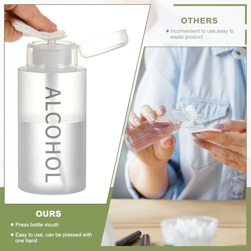 Image of Layhit 12 Pcs 10 Oz / 300 ml Alcohol Pump Dispenser Bottles, Push Down