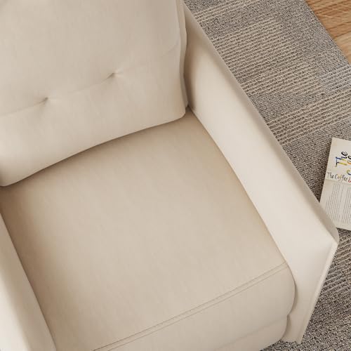 Sillón Plegable Terciopelo Beige miniatura 6