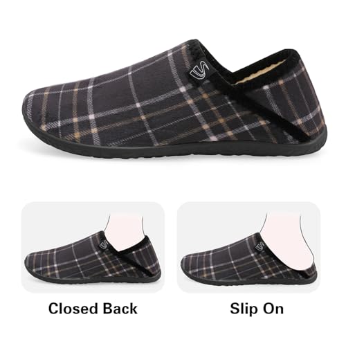 Image of Spesoul Fuzzy House Slippers for Women Men Indoor Closed Back Lightweight Cozy Faux Furry Lining Barefoot House Shoes Slipper Socks for Bedroom Home Office Yoga Outdoor Walking Shoes