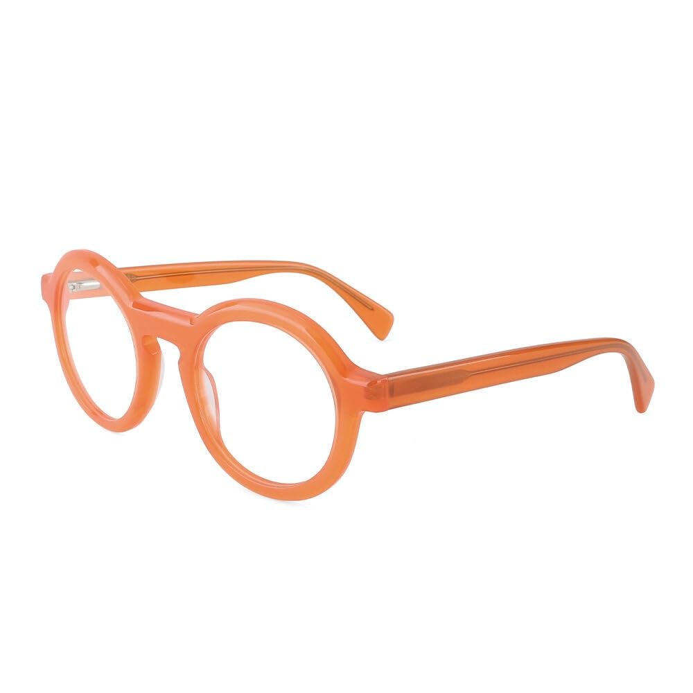 Rotondo Occhiali da Lettura Per Donna e Uomo Presbiopia Anti Luce Blu Acetato Frame Retrò Occhiali Presbiopia Lettori perTablet Gaming Ufficio Riposo