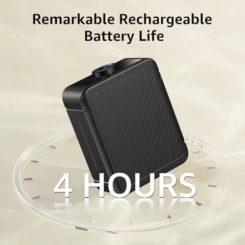 كاميرا صغيرة للمنزل بدقة 4K HD وبطارية داخلية لاسلكية وتحكم عبر تطبيق واي فاي، كاميرا مراقبة صغيرة لغرفة المربية مع رؤية ليلية للكشف عن الحركة