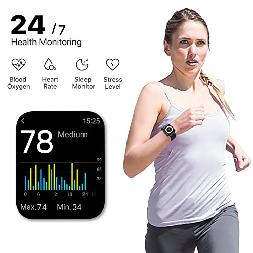 Umidigi Ufit Pro(40Mm) Smart Watch Alexa Built-In,Fitness Tracker With Heart Rate, Spo2 And Sleep Monitor, 5Atm Waterproof Hd Color Touchscreen For Men Women Compatible With Iphone & Android #TOP2