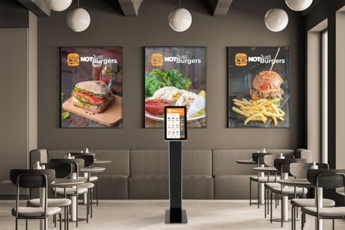 Image of 16 inch Touch Screen Digital Floor Stand, 10pt PCAP Touch, Media Player - Black