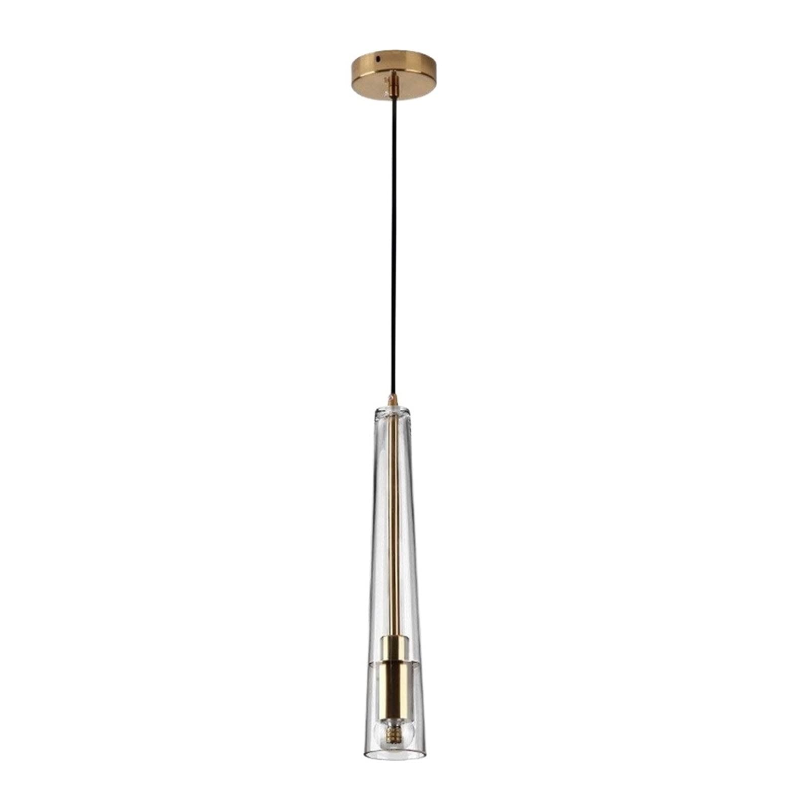 Lámpara de techo E27 ajustable colgante de cristal moderna para sala de estar