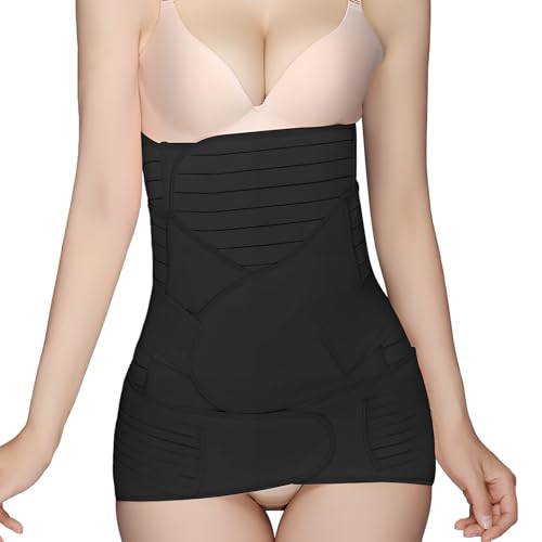 Daelesr Cinturón Postparto 3 en 1 - M, Negro