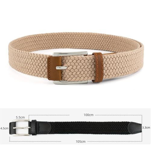 1pc Stretch Woven Braided Belt For Men Women Junior Casual Jeans Pants Golf Belt Canvas Belt3