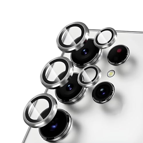 Image of TITANIUM Camera Lens Protector for SAMSUNG GALAXY S24 / S23 ULTRA SILVER HD Clear Camera Lens, Case Friendly, Scratch Resistant Lens Cover, Full Coverage Camera Guard, Heavy Duty Camera Protector