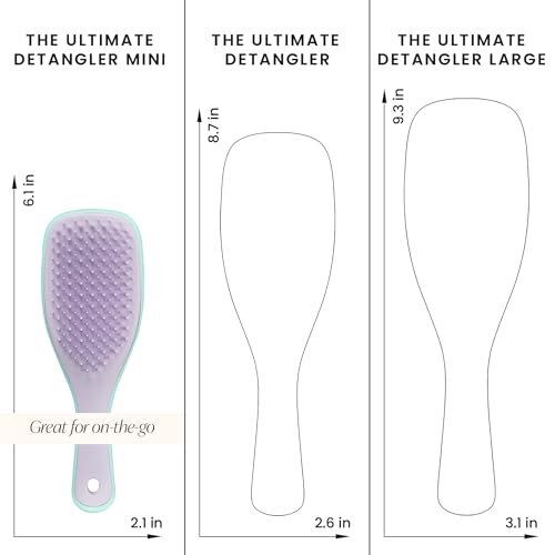 Tangle Teezer | The Mini Ultimate Detangler Hairbrush | Gentle on Wet Hair | Two-Tiered Teeth & Comfortable Handle | Ideal for Kids And Travel | Reduces Knots & Breakage | Hyper Yellow - Image 6