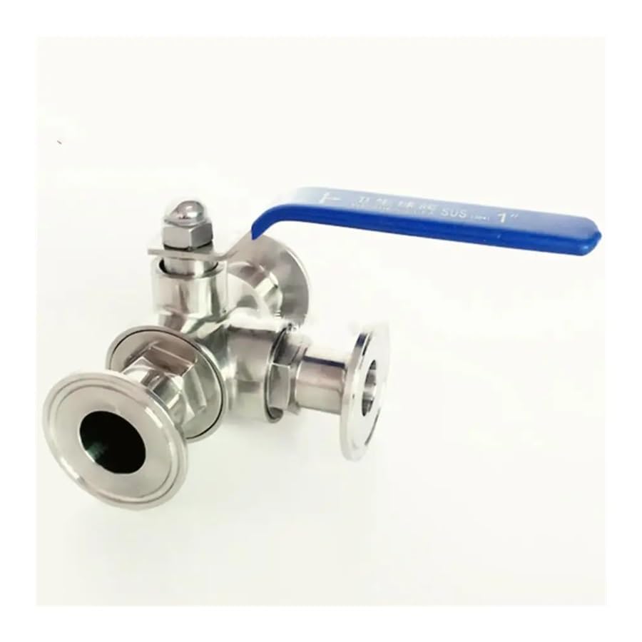 Vanne T-Port en acier inoxydable SUS 304 pour tuyau 19mm et brassage bière