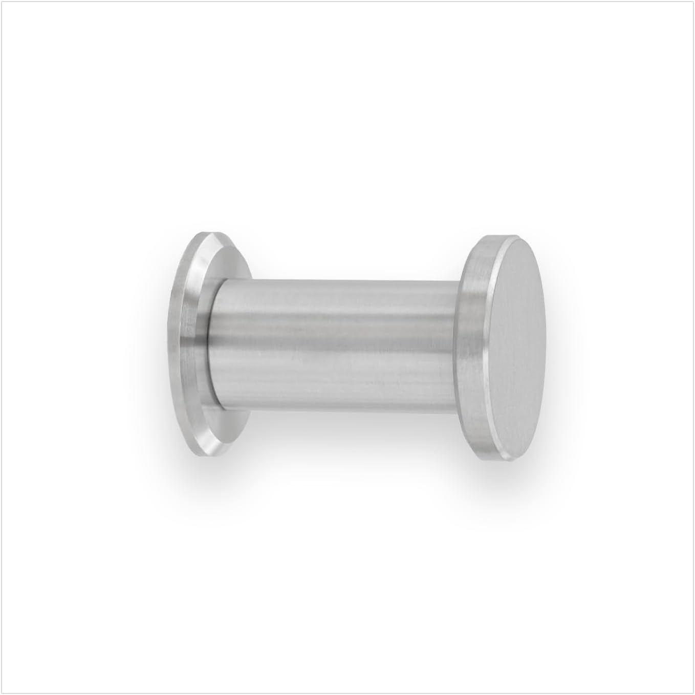 EVI Herrajes Bathroom Hanger | Stainless Steel Wall Hanger | Matte Finish | for Hanging Clothes, Coats or Towels| Towel Rack with Invisible Screw | 190CBAM