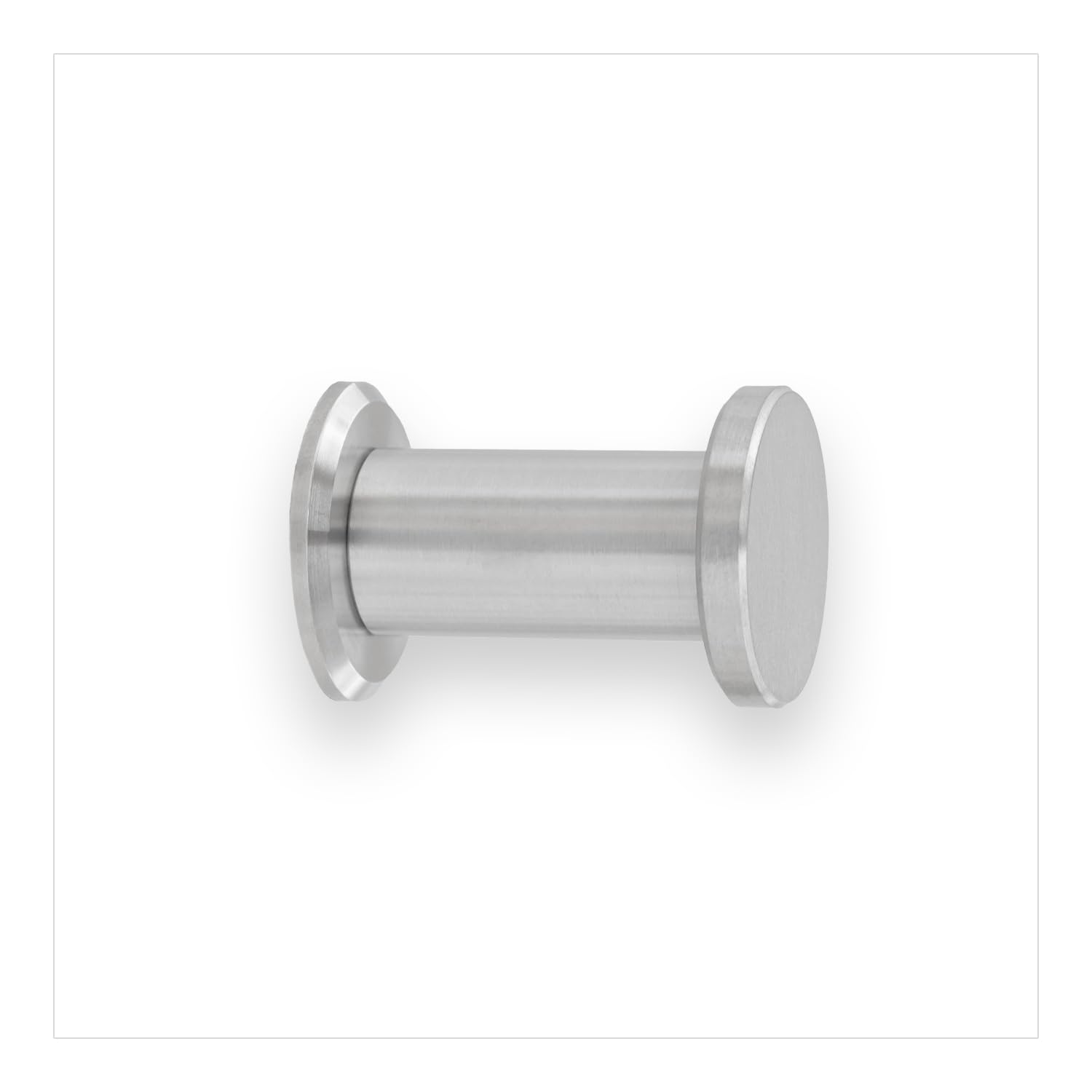 EVI Herrajes Bathroom Hanger | Stainless Steel Wall Hanger | Matte Finish | For Hanging Clothes, Coats or Towels| Towel Rack with Invisible Screw | 190CBAM