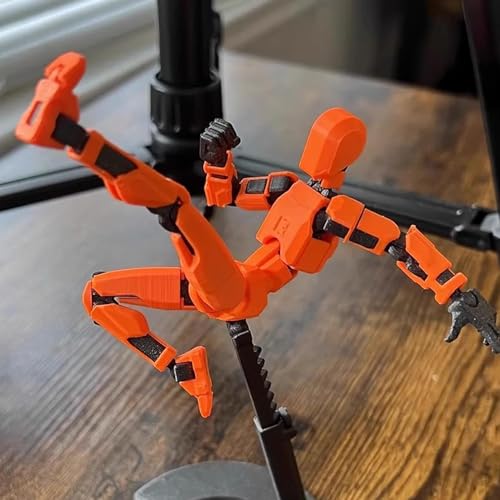 Image of Robot Figurine |Showpieces| Collectibles|Movable Multi-Joint Desktop Decorativeation for Kids & Adults, 3D Printed Lucky Robot Figurines|281