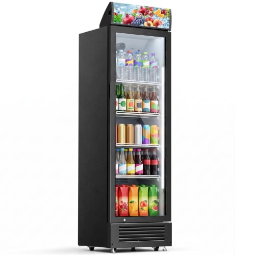 Image of DOGHLY 9 Cu.Ft Commercial Glass Door Beverage Refrigerator, Rapid Cooling