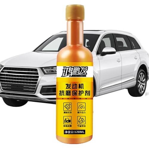 Zuasdvnk Motorschutzmittel, Motor-Verschleißschutzmittel - Geräuschreduzierendes, verschleißhemmendes Schutzmittel für Kraftfahrzeugmotoren,120 ml Kfz-Motorschutzmittel, leistungsstarkes Motoröl für