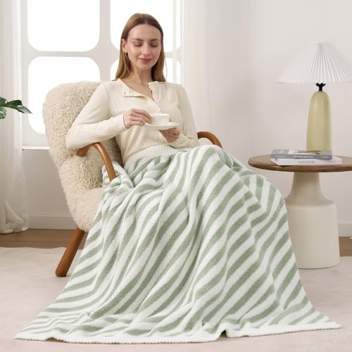 Image of Snuggle Sac Ultra Soft Throw Blanket, Sage Green, 50 inchx60 inch