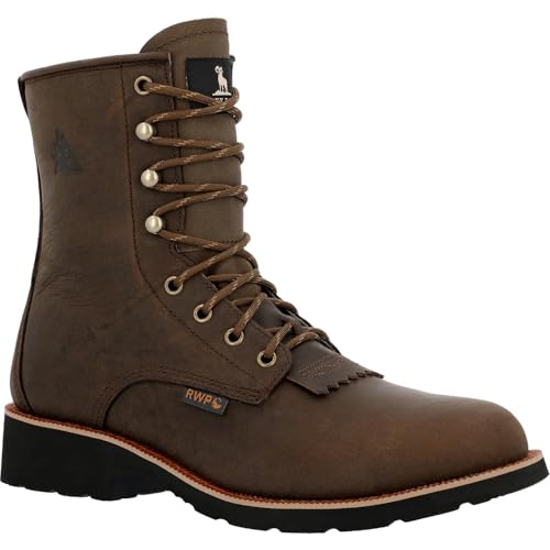 ROCKY MonoCrepe 8” Steel Toe Western Boot