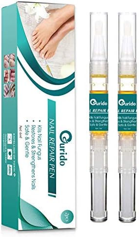   GURIDO Nail Repair Pen - Nail Fungus Treatment, Fungus Stop, Anti Fungus - Solution for Fungal and Affected Nails, Nail Fungus Remover, Repair and Strengthen Nails - Nail Fungus Medication 2 Pcs