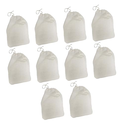 LABRIMP 50 Piezas Bolsa de residuos de filtro de medicina china tradicional colador de té muselina quilates filtrar Suave tuerca bolsa de algodón bolsa de cordón de algodón