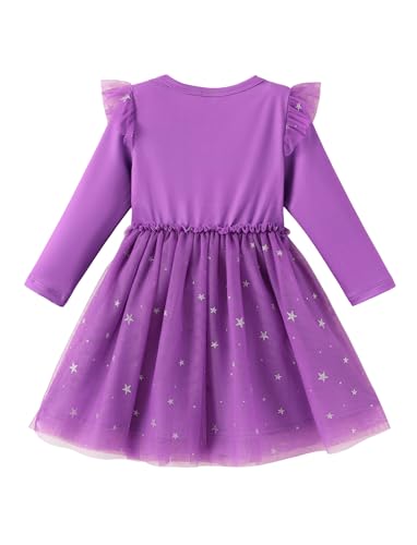 Image of Disney Girls' Tulle Tutu Dress Birthday Party Outfit Baby /Toddler | Officially Licensed, Frozen Elsa, Minnie, Princess, Velvet Top with Belt, Multi-Layer Mesh Skirt, Ruffle Long Sleeve Clothes