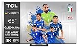 TCL 65T8A TV QLED 65”, VRR 144Hz, 4K Ultra HD, Full Array Local Dimming, Google TV (Dolby Vision & Atmos, Controllo vocale Google Assistant hands-free, compatibile con Alexa)