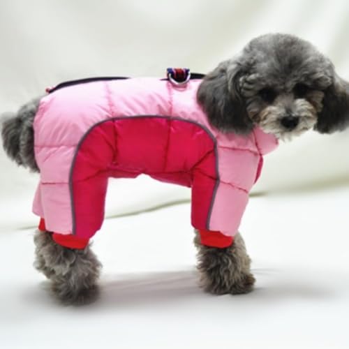 【Zixui】ペット服 秋冬 犬・猫用 暖かいコート パーカー 裏ボア 起毛 フルボディ 防水 防寒 保温 着脱簡単 抜け毛防止 小型・中型・大型犬対応 反射ストリップ付きO21