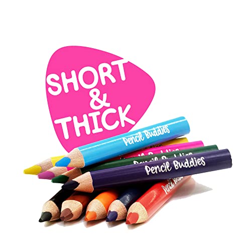 Short Fat Colored Pencils For Kids 10 Triangle Jumbo