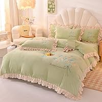 ベッドカバーリング　4点セット　米国 Amazon｜[ZS2L7] 姫系布団カバー4点セット 冬 カラー14 2.2m