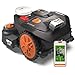 WORX Landroid Vision Cloud WR306E 2WD Robotic Lawnmower without Boundary Cable for 600 m² with Cut to Zero Module (AI Obstacle Detection, VSLAM+ RTK Cloud Navigation, Auto Mapping, App Control)