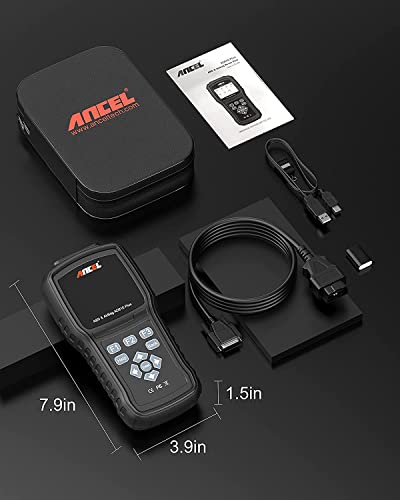 Ancel Ad610 Plus+ Obdii Scanner Abs Srs Airbag Light Reset Scan Tool Bi-Directional Automotive Code Reader Check Engine Auto Abs Bleed Sas Calibration Diagnostic Tools #TOP7