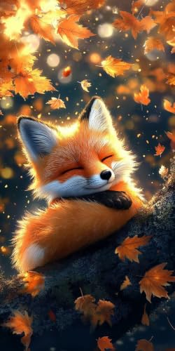 Diamond Painting renard pour adulte en broderie diamant 5D grand format 80x160cm