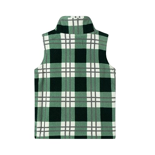 Image of LittleSpring Boys Girls Fleece Vest Sleeveless Jacket Full-Zip Fall Winter Warm Outerwear