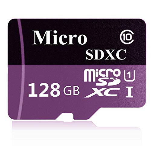 tarjeta micro SD de 128GB, tarjeta SDXC clase 10 de alta velocidad con adaptador SD