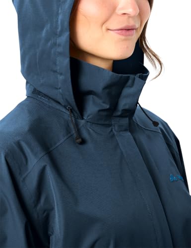 VAUDE Escape Regen-Parka Damen – Regenjacke wasserdicht, luftdurchlässig, Regenmantel mit 2-Wege-Reißverschluss… – Ansicht 6