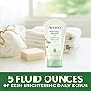 Aveeno Positively Radiant Exfoliating Facial Scrub, Brightening Face Scrub with Soy Extract to Visibly Improve Skin Tone and Texture, Oil-Free, Soap-Free, Hypoallergenic Formula, 5 FL OZ