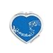 Dancg 5-le Staff Blue Mirror Heart Portable Hand Pocket Makeup