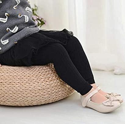 Toddler Baby Basic Ribbed Sweater Leggings Infant Kids Footless Tights Little Girls Dress Bottom Top Pants 0-1T 3pcs Black+white+gray image 5 of 7 B07Z3QMSK8