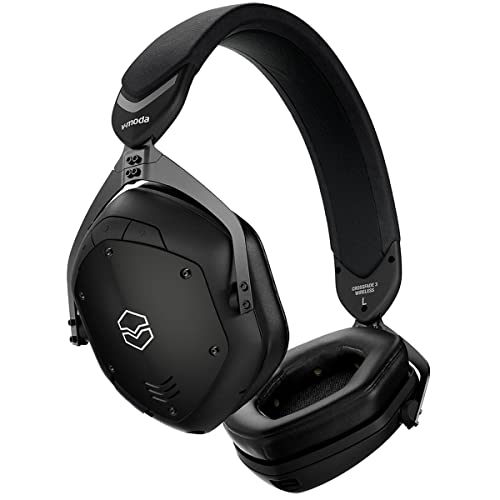 V-Moda Crossfade 3 Wireless Over-Ear Headphones, Bundle With Boompro Microphone, Matte Black #TOP4