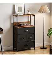 Amazon｜IKIFLY 収納チェスト 棚付き 洋服タンス リビングチェスト