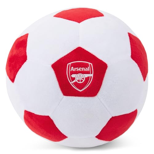Arsenal FC Officially Licensed Plush Football - 22 cm Soft Toy Pillow - Fluffy Stuffed Football Ideal for Kids and Adults - Perfect Sports Gift for Gooners