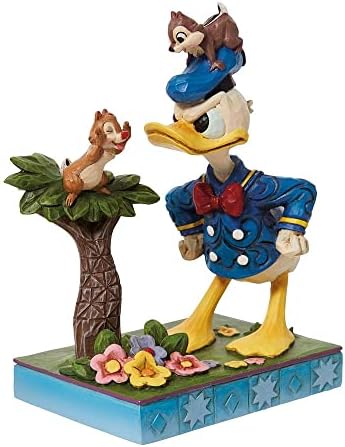 Enesco Traditions - Donald Duck and Chip n Dale Figurine, Multicolour, One Size