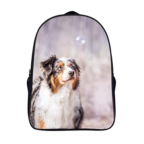 Sac à dos ado mode avec motif de chien berger australien 3D